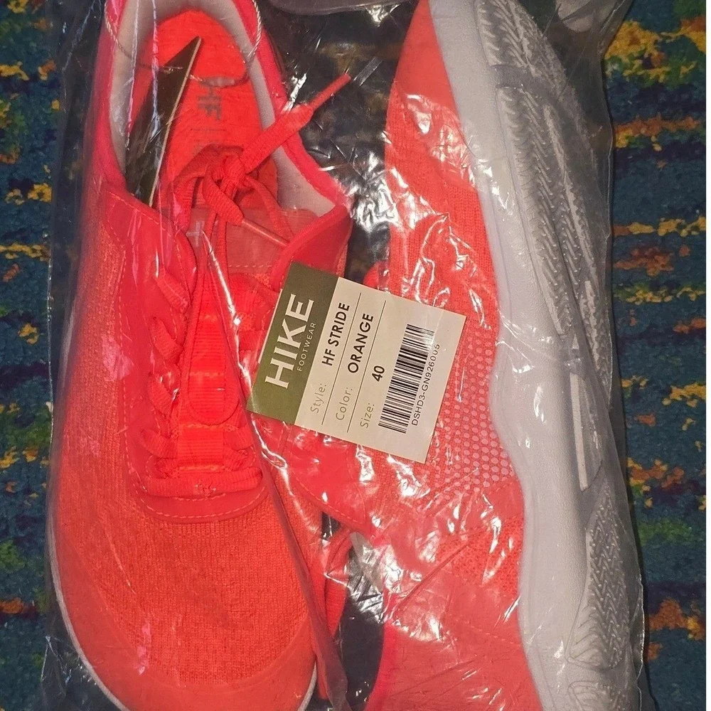 NWT Hike‎ Footwear Stride Orange Minimalist Barefoot Unisex EU 40 WMNS 9